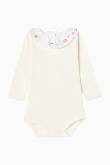 لباس قطعة واحدة قطن عضوي بياقة