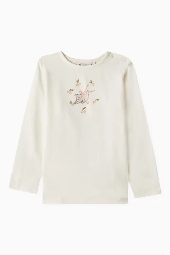 Tahsina Long-sleeve T-shirt in Cotton