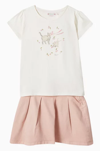 Jedda Mini Skirt in Organic Cotton