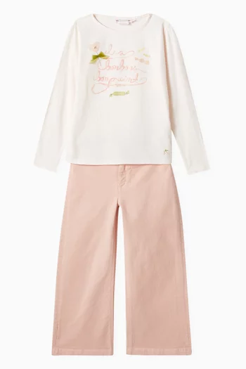 Tidjiane Long-sleeve T-shirt in Cotton