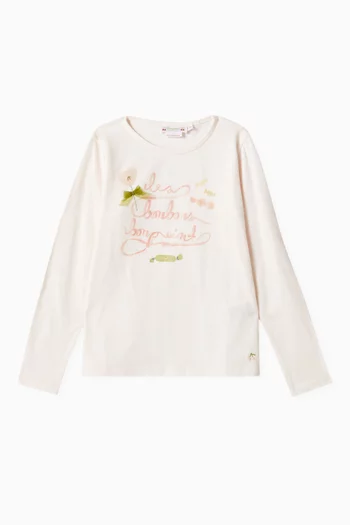 Tidjiane Long-sleeve T-shirt in Cotton