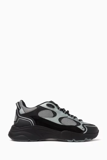Pulse Sneakers in Leather & Nylon
