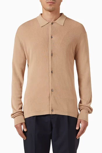 Brent Cardigan in Wool & Lyocell