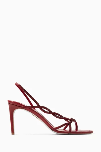 Braid 80 Crystal-embellished Sandals in Satin