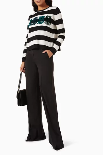 Viterbo Embroidered Sweater in Knit