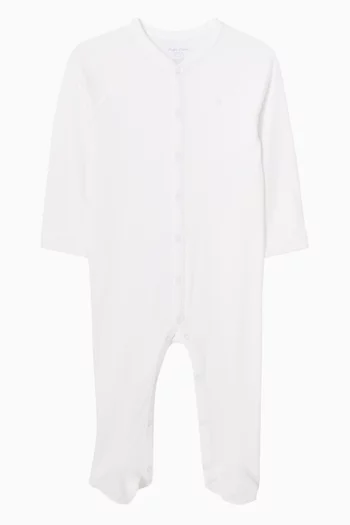Logo Pyjama Onesie in Cotton