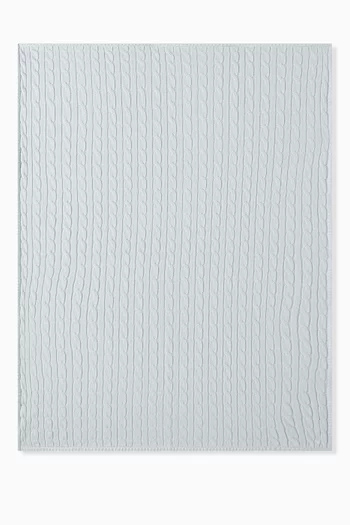 Cable-knit Blanket in Cotton