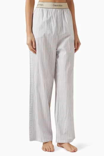 Logo Pyjama Pants in Cotton-poplin