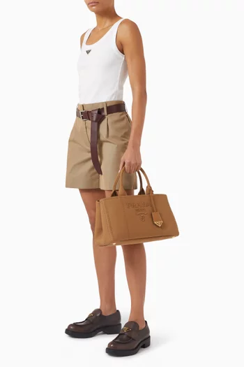 Large Jardinière Bag in Cotton-canvas