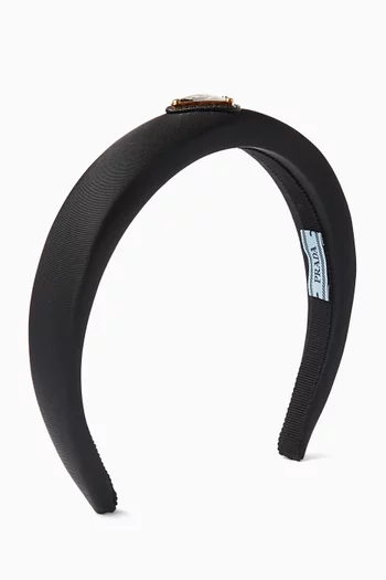 Triangle Logo Headband in Re-Nylon