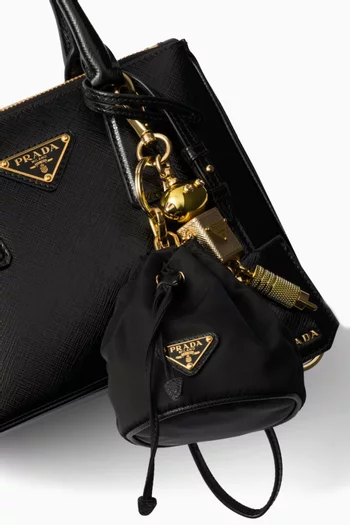 Mini Bag Charm in Re-Nylon