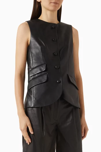 Slade Vest in Leather