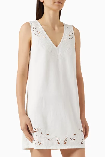 Featherweight Belle Mini Dress in Cotton-blend