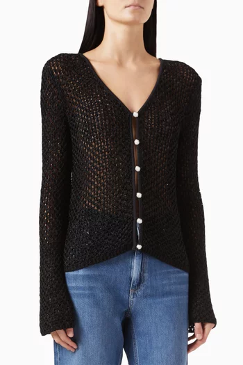 Ellie Vee Cardigan in Knit