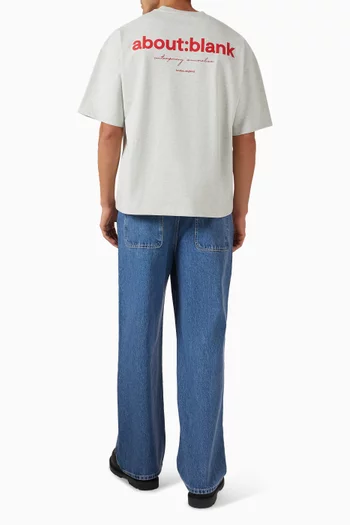 تي شيرت بقصة مربعة قطن