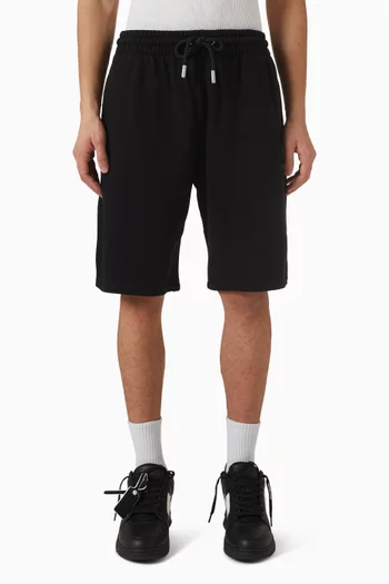Scribble Diag Skate Sweatshorts in Cotton