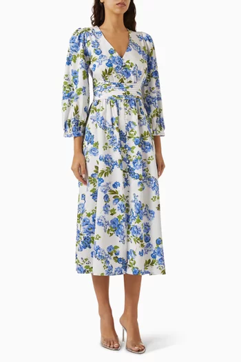 Yassienna Floral-print Dress in Cotton