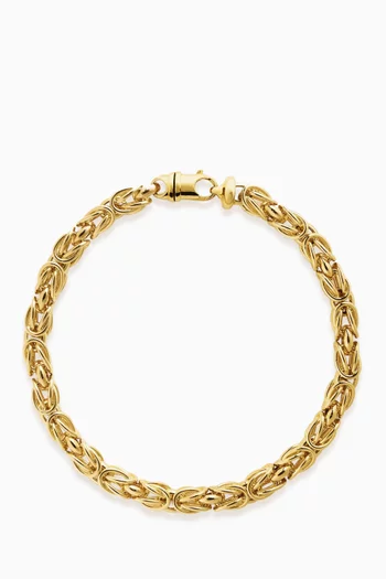 Byzantine Collar Necklace in 24kt Gold-plated Brass