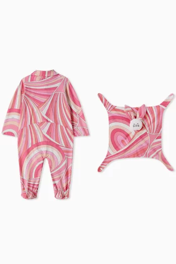 Abstract Print Gift Set in Cotton