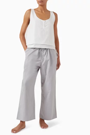Two Band Pants in Organic Cotton