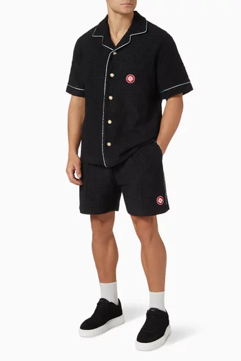 Monogram Shirt in Towel Terry