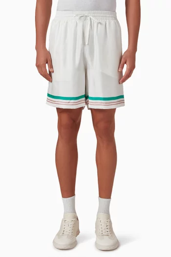 Casa Way Drawstring Shorts in Silk