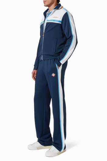 Textured Piqué Track Pants