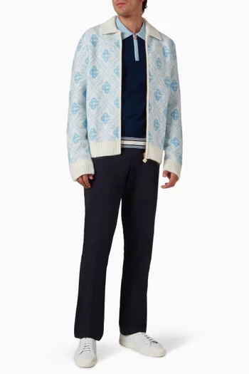 تي شيرت بولو تنس صوف مارينو