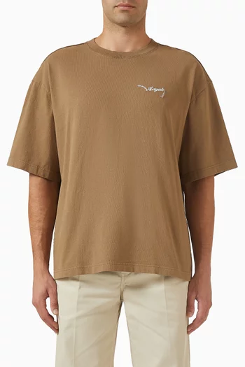 تي شيرت اونر بلون باهت قطن عضوي