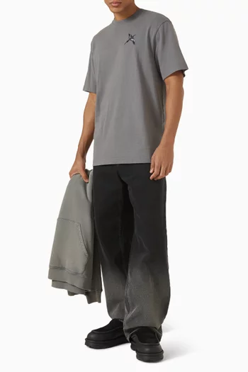 تي شيرت مزين بطائر آكل النحل قطن عضوي