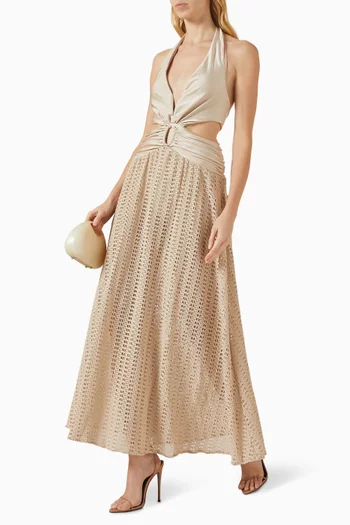 فستان للشاطئ بفتحات