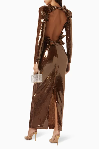 Sequin-embellished Gown