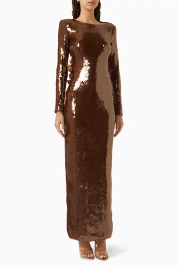 Sequin-embellished Gown