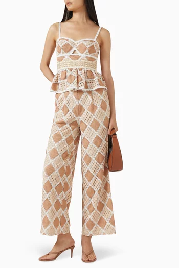 بنطال بوسا كروشيه