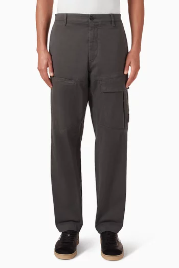 Cargo Pants in Stretch Satin