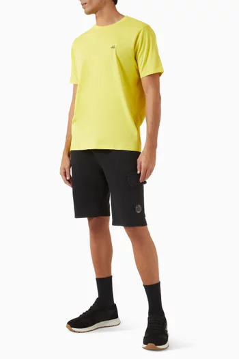 تي شيرت بأكمام قصيرة قطن جيرسيه