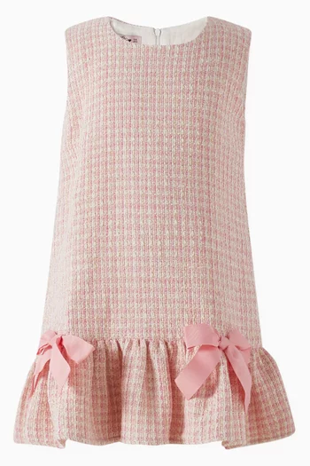 Sleeveless Dress in Tweed