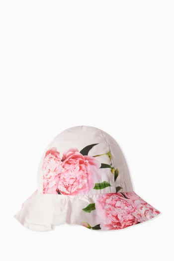 Peony Bucket Hat in Cotton