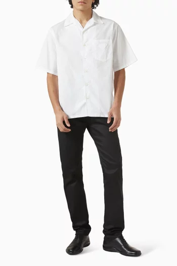 Tapered-leg Jeans in Stretch Drill