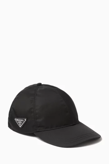 Triangle Logo Baseball Cap in Re-Nylon