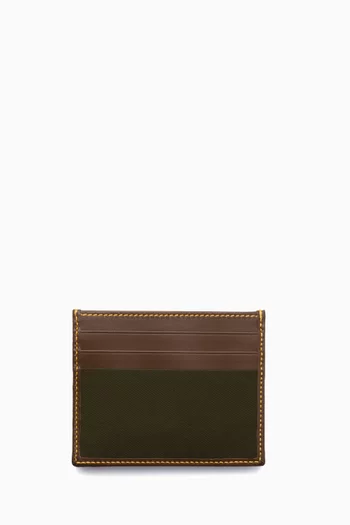 Card Holder in Re-nylon & Leather