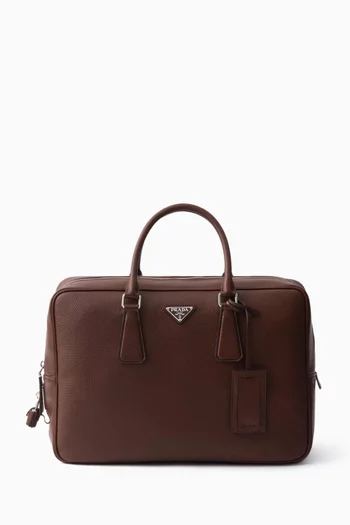 Work Bag in Grained Leather