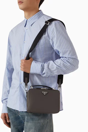 Brique Bag in Saffiano Leather