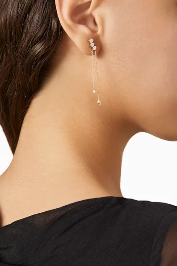 Lisbeth Diamond Single Earring in 18kt Yellow Gold