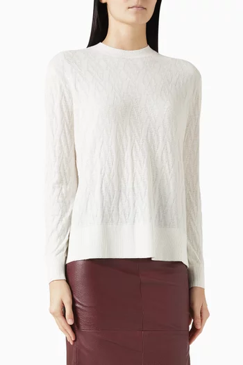 Monogram Sweater in Cotton-blend