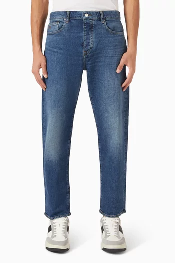 Tapered-leg Jeans in Denim