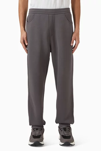 Straight Pants in Cotton-blend pique