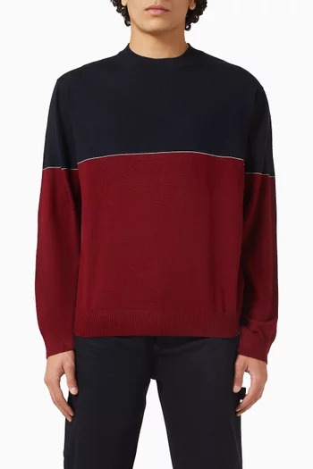 B-coloured Crewneck Pullover