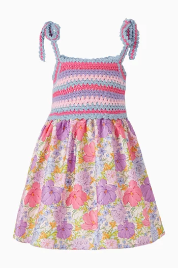 Charlotte Floral Crochet Dress