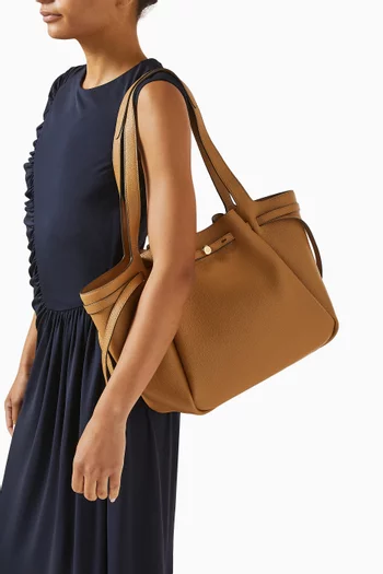 Romy Tote Bag in Pebbled Leather
